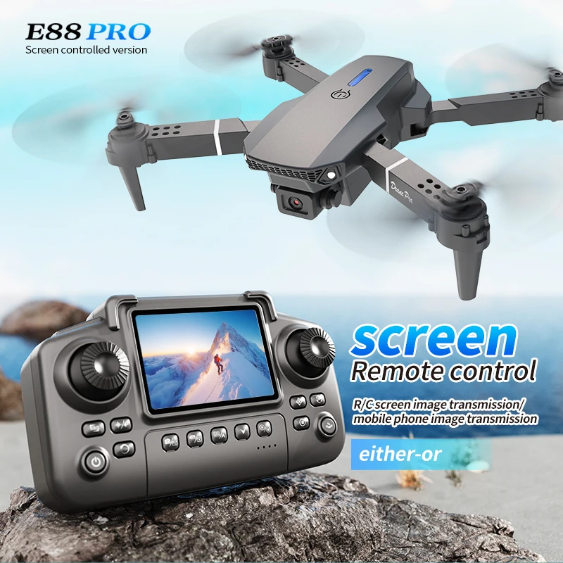 Drone Camera Professional - Drone professionale E88 PRO con schermo