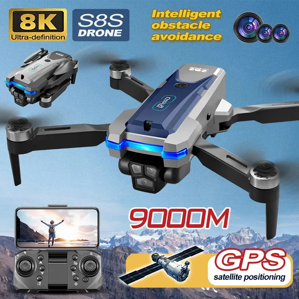 S8S GPS Drone 5G Wifi 8K HD Du - Drone Camera Mount recensione e prezzo